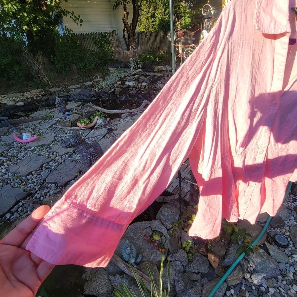 Pink Button Down Top - Picture 6 of 9
